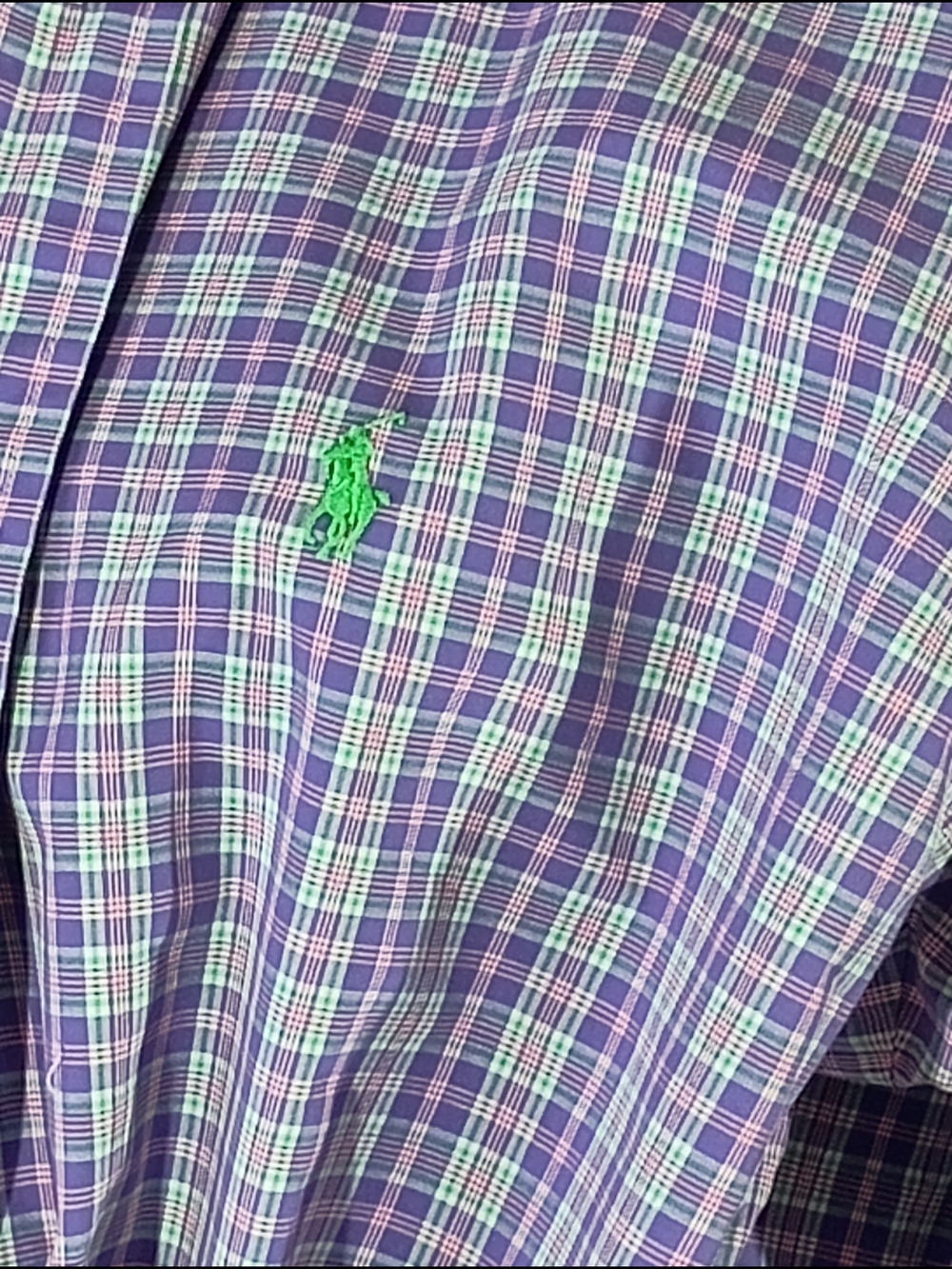 Upcycled Women's Ralph Lauren Ruffled Collar Shirt - Picture 3 of 10